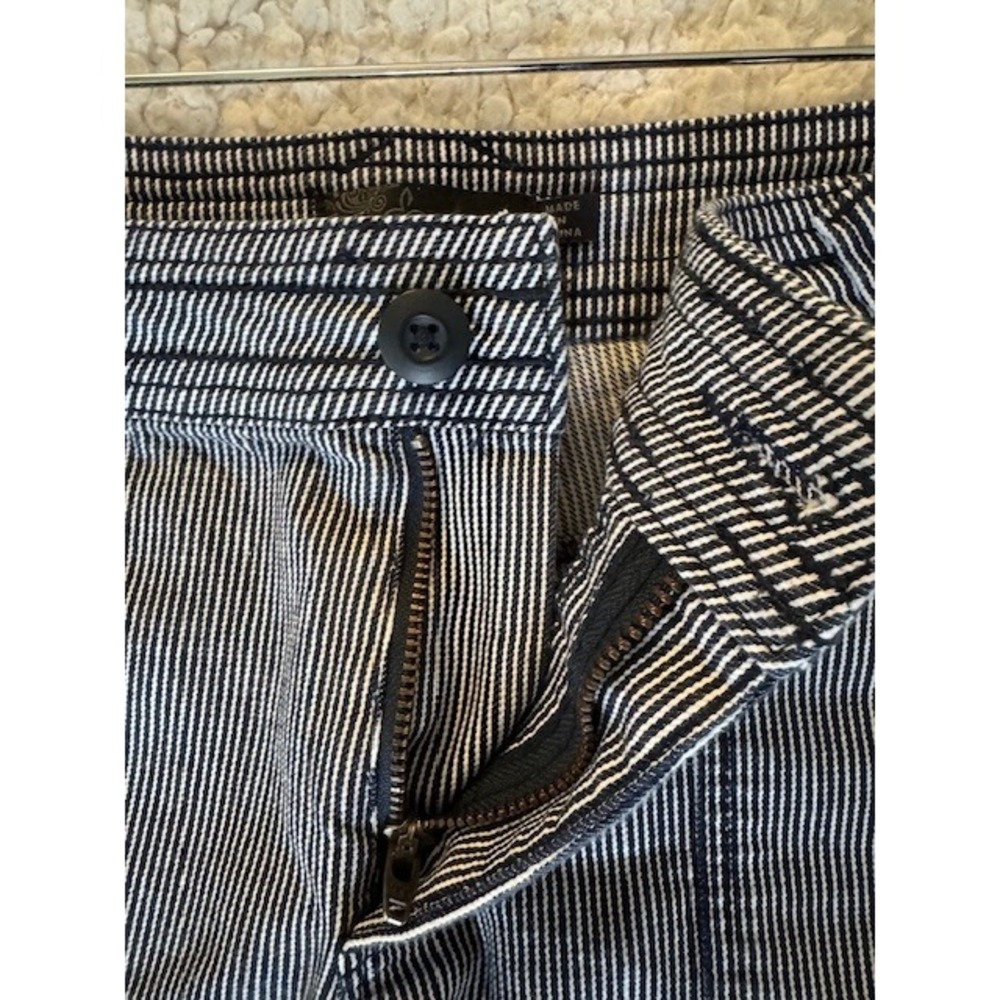 Prana Women's Shorts Striped Black White Casual Summer Everyday - Size 12 - Picture 6 of 9